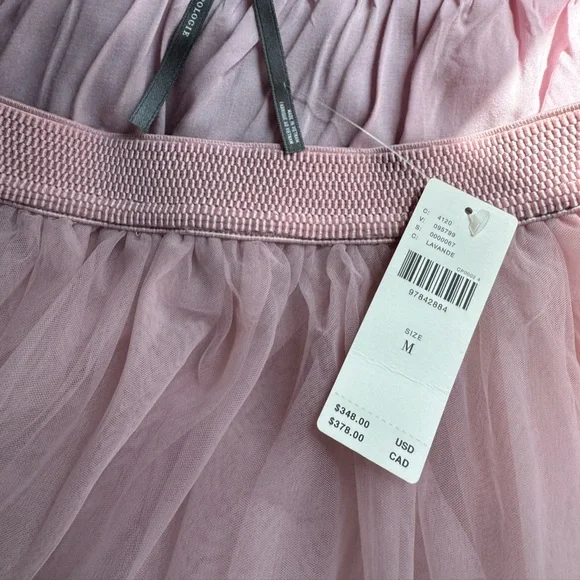 Anthropologie Blossom Bubble Lavender and Pink Tulle Midi Skirt Medium - Picture 9 of 11